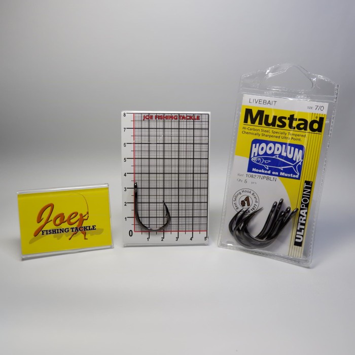 Mustad 10827NPBLN Hoodlum Hook - Size 7/0 - Mata Kail Jigging