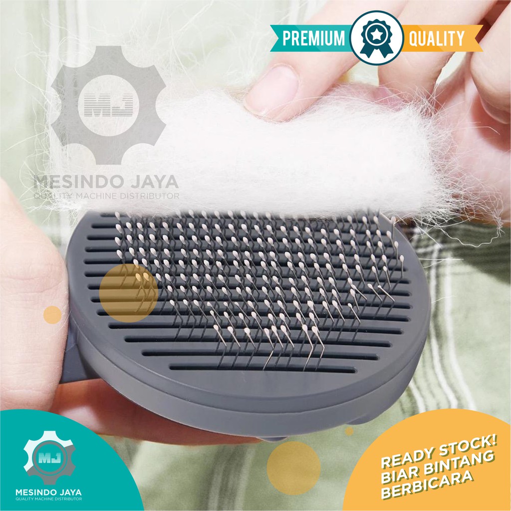 Sisir Shedding Pengangkat Bulu Kusut Rontok Bulu Anjing Kucing Hewan Needle Comb Dog Cat