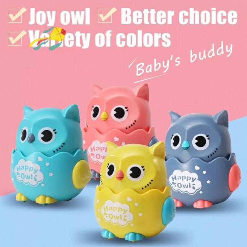 BabynKids -  Mainan Anak Edukasi Owl Burung hantu Mainan binatang lucu mainan hewan bisa jalan tidak pakai baterai  / Mainan Happy Owl / Mainan Anak Edukasi