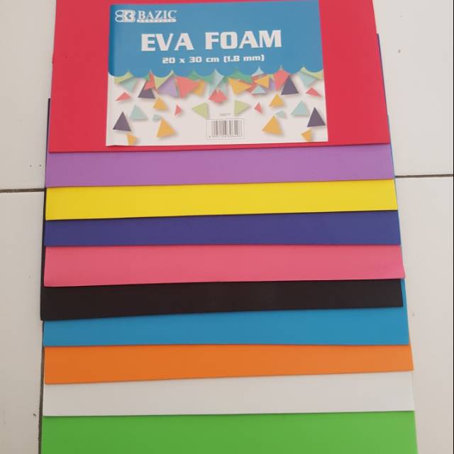 Foam art polos busa lembaran A4 10pcs