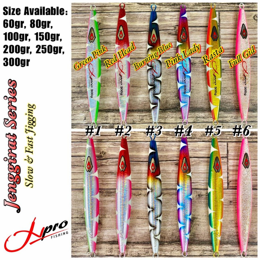 Metal Jig Xpro JENGGIRAT 60, 80, 100, 150, 200, 250, 300gr
