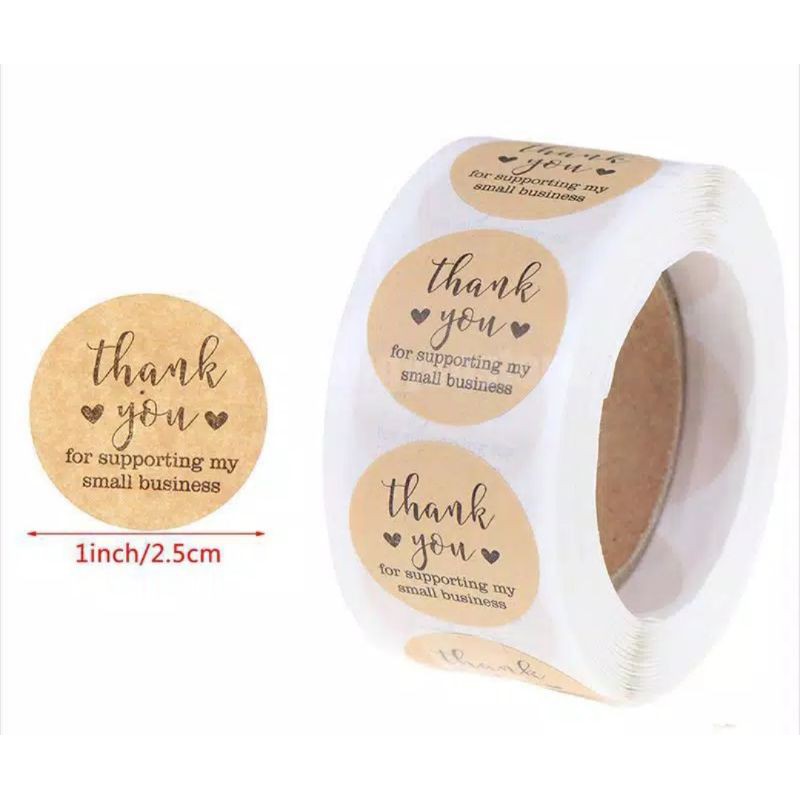 [mp73] TERMURAH! STIKER MINI THANK YOU STIKER UCAPAN TERIMAKASIH STIKER OLSHOP LABEL KEMASAN-J