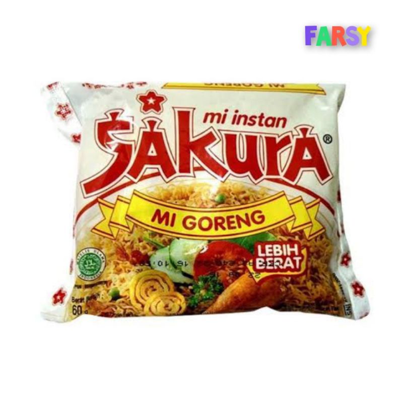 

NOODLES/MIE INSTANT GORENG SAKURA SATUAN