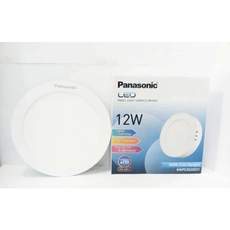 PANASONIC Downlight LED OB 12W Panel Outbow 12Watt Bulat TEMPEL