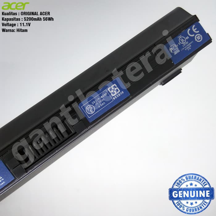 Original Baterai Acer Aspire One ZA3 ZG8 531 751 531H AO531H UM09B41