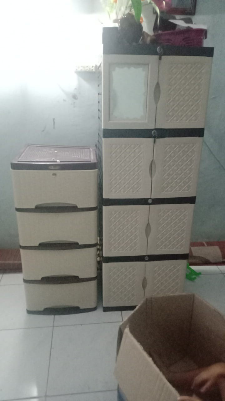 Lemari Plastik Aquose Mini Ssn 4 Plus Kaca