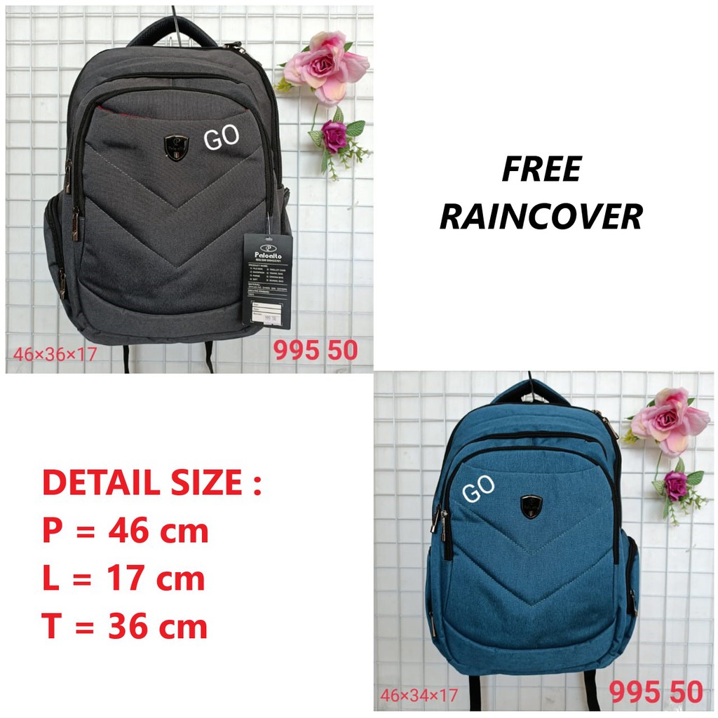 gos PALO ALTO TAS RANSEL A4 Laptop Free RainCover Original