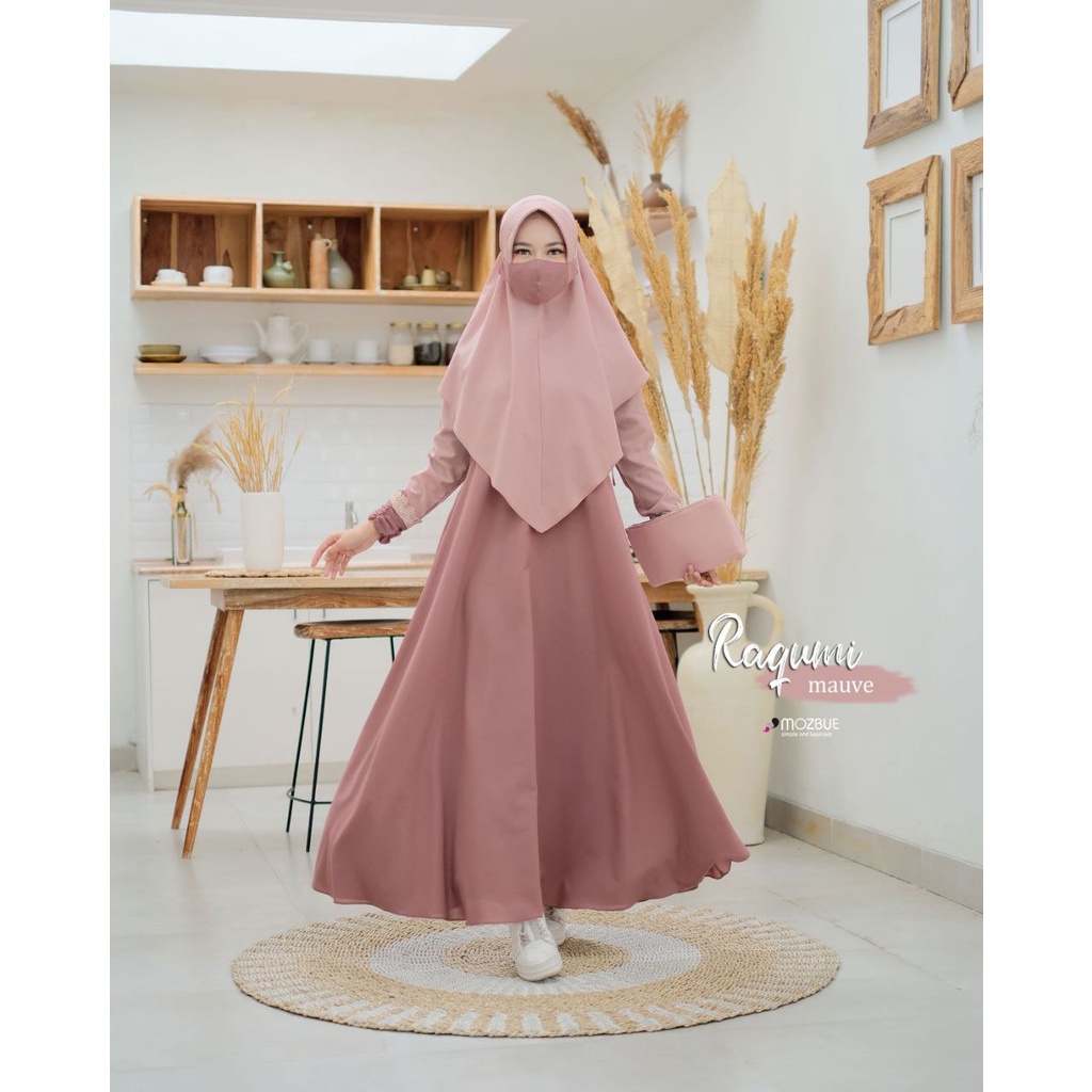 Gamis Set Mozbue Raqumi + Free masker + Free pasmina + Free dompet