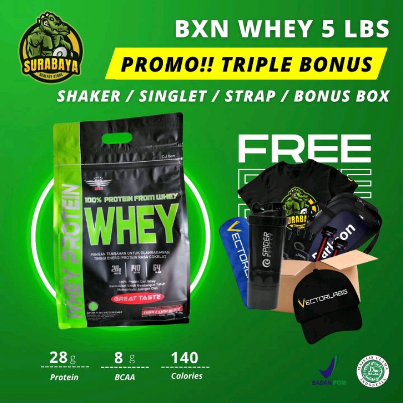 BXN Xtreme Premium Whey Protein 5 Lbs BPOM Susu Otot Gym Diet Suplemen Fitness Fitnes Debm Non Vectorlabs Master Whey Mass