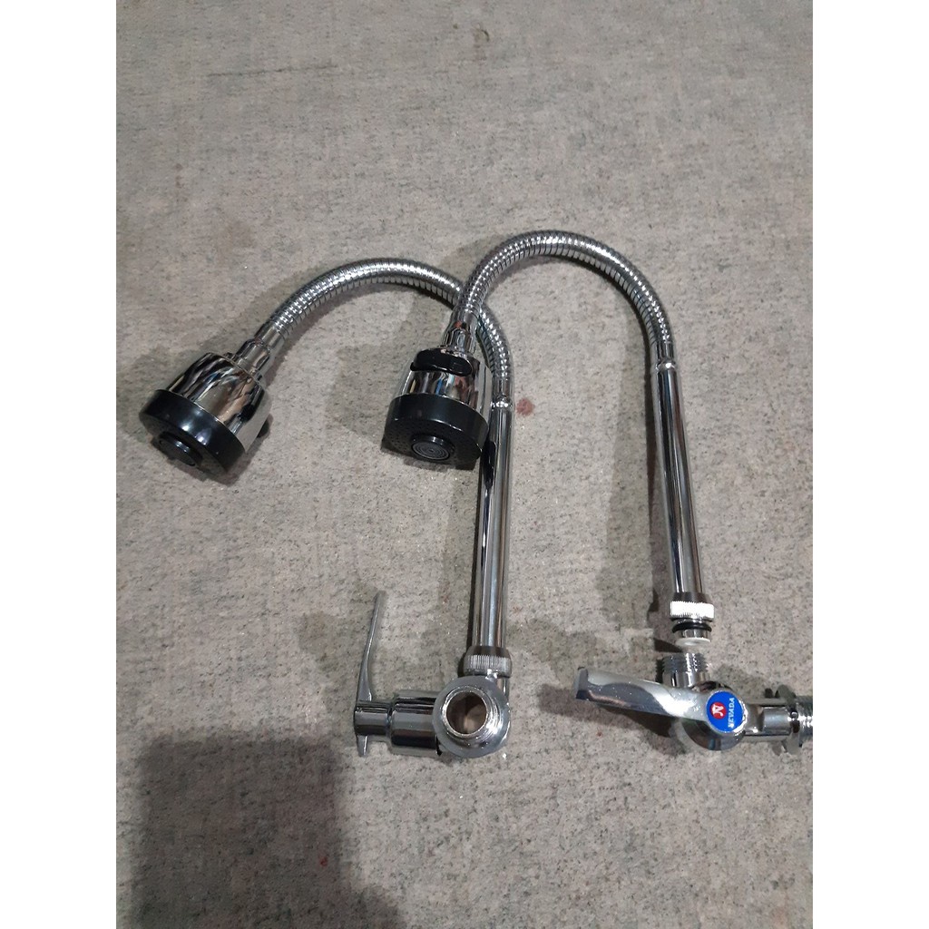 Kran air Angsa Fleksibel Minimalis Engkol Murah 8820 F4/ Keran Air sink Cuci Piring Dapur 2in1