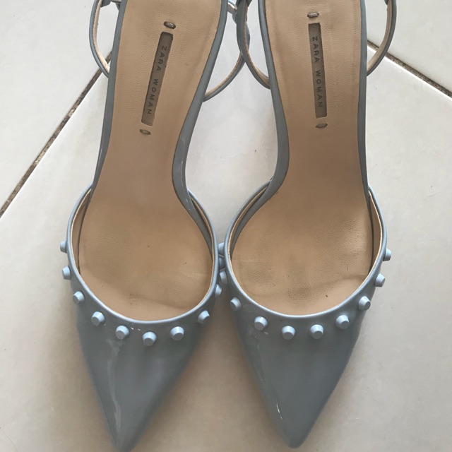 Zara blue heels