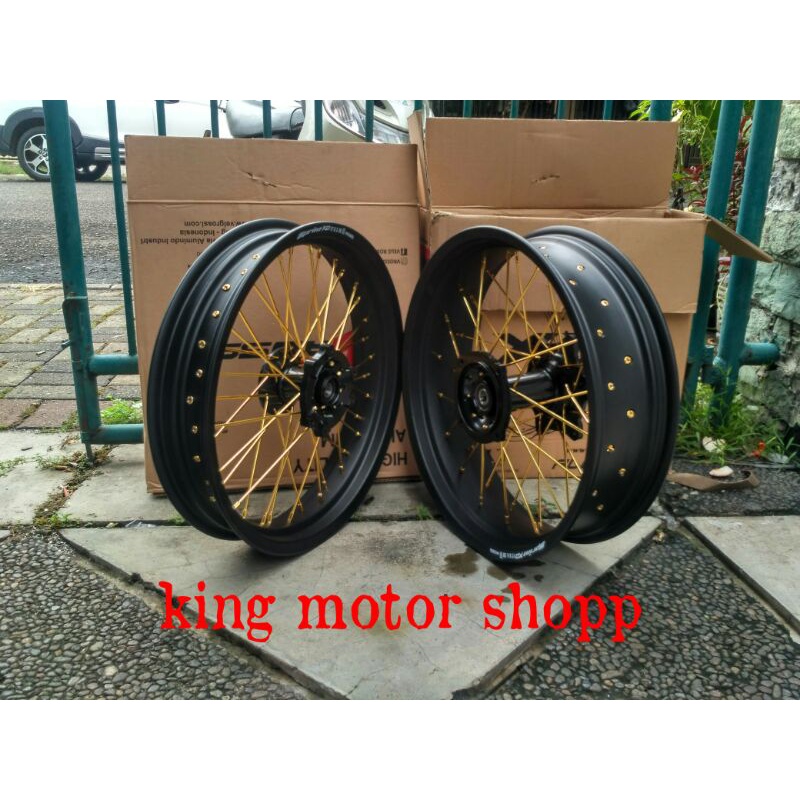 velg jari jari velg tapak lebar ukuran 300-450 ring 17  CRF