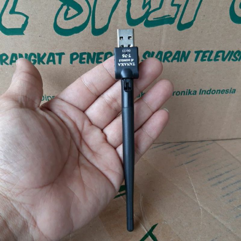 DONGLE WIFI STB SET TOP BOX TANAKA T-76 BISA BUAT SEMUA MEREK