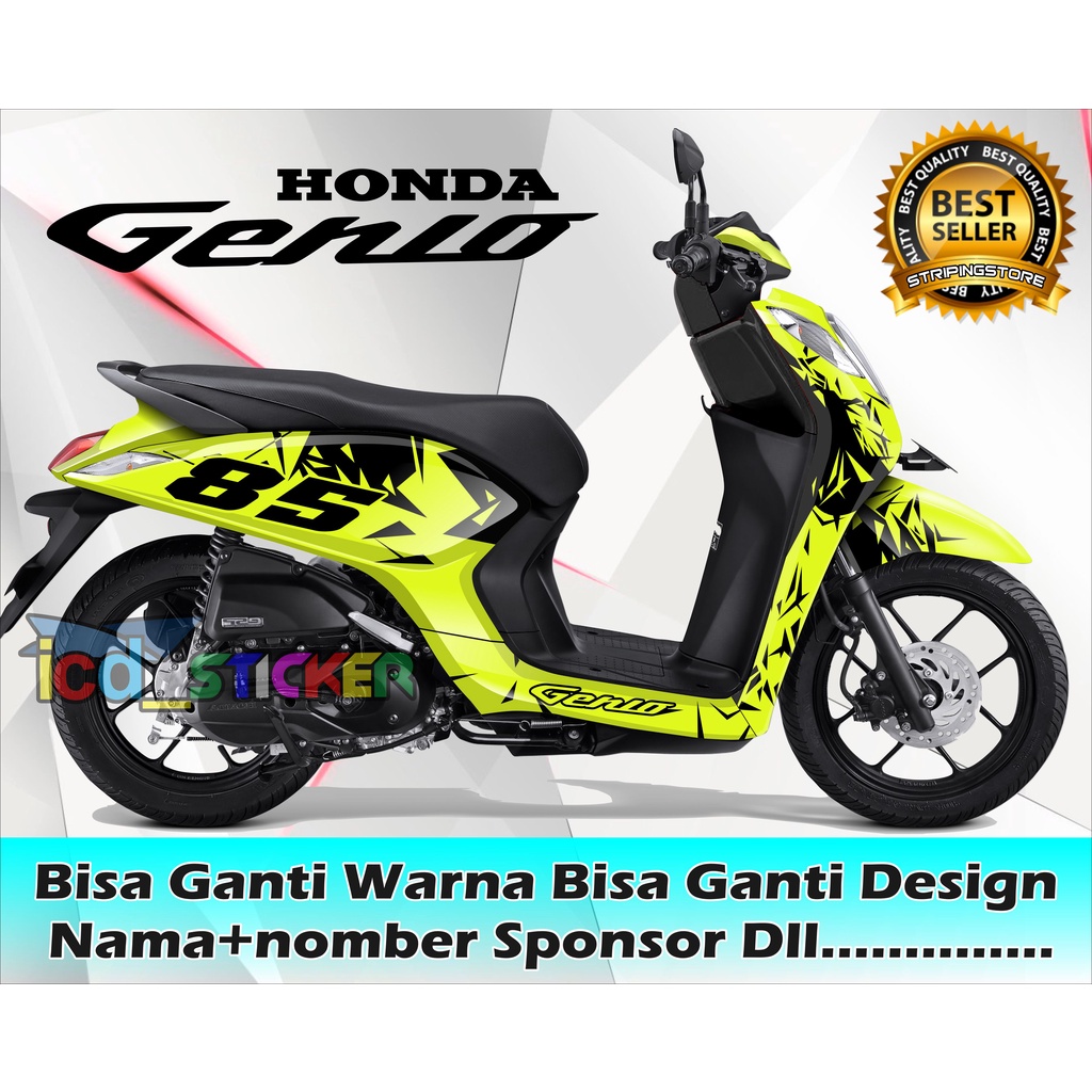 Jual Decal Full Motor Genio Grafis Full Body Sticker Custom Motor Genio Indonesia Shopee Indonesia