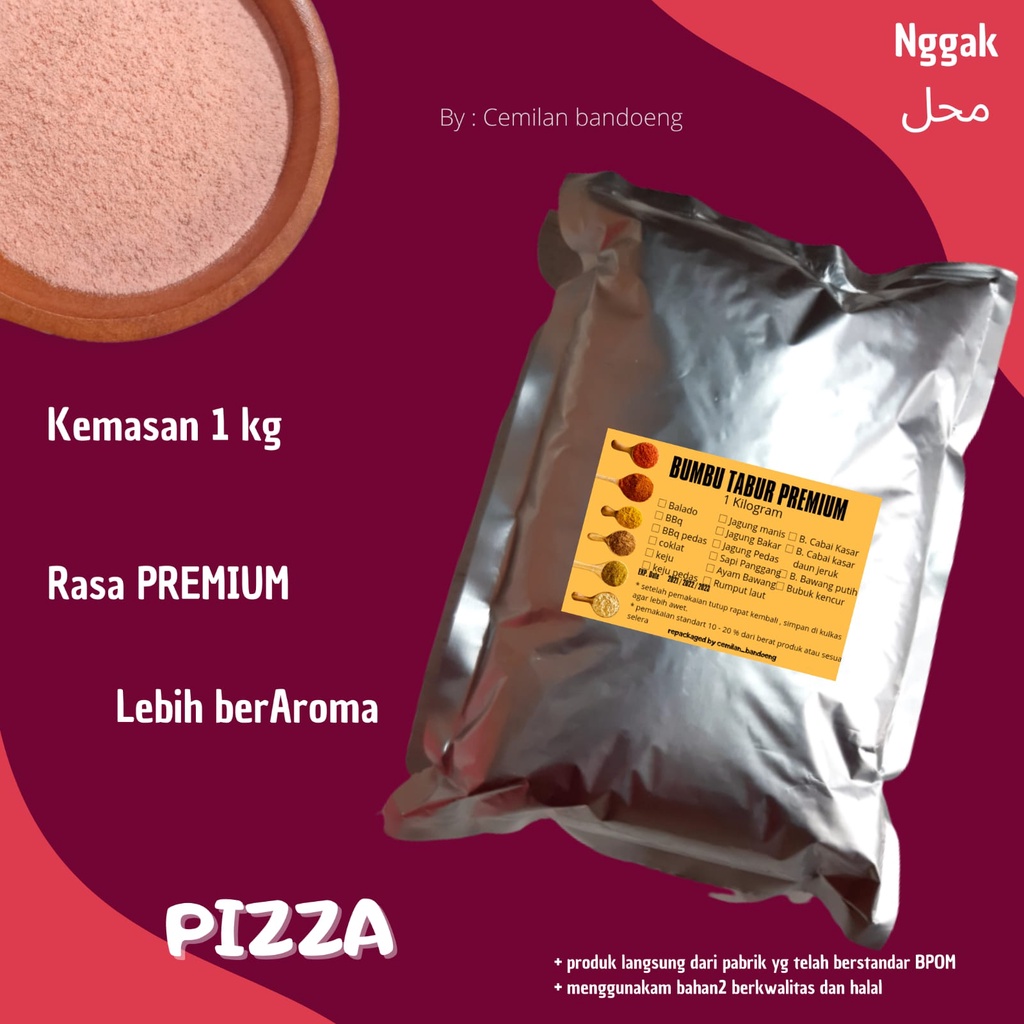 Bumbu tabur premium rasa Pizza 1 kg