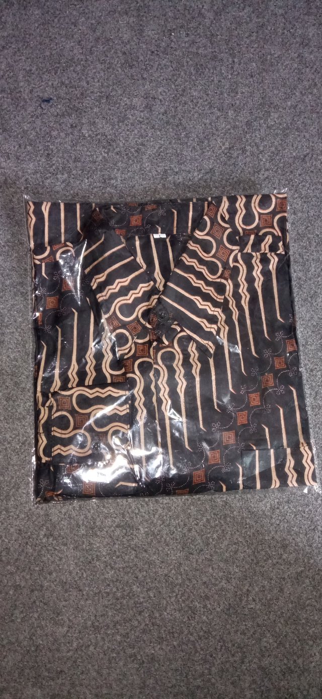 Kemeja Batik Pekalongan Formal Kantor Pria Dewasa Lengan Panjang