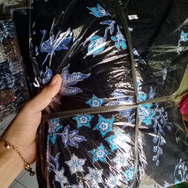 Atasan Batik Lengan Pendek 021 Risna Batik Hrb026 Hem Batik Murah Seno Sogan Bagkung Manggar Padi