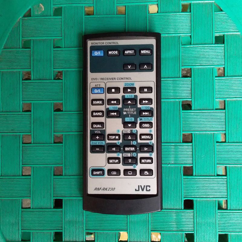 REMOTE DOUBLE DIN JVC SERI RM-RK230 ORIGINAL