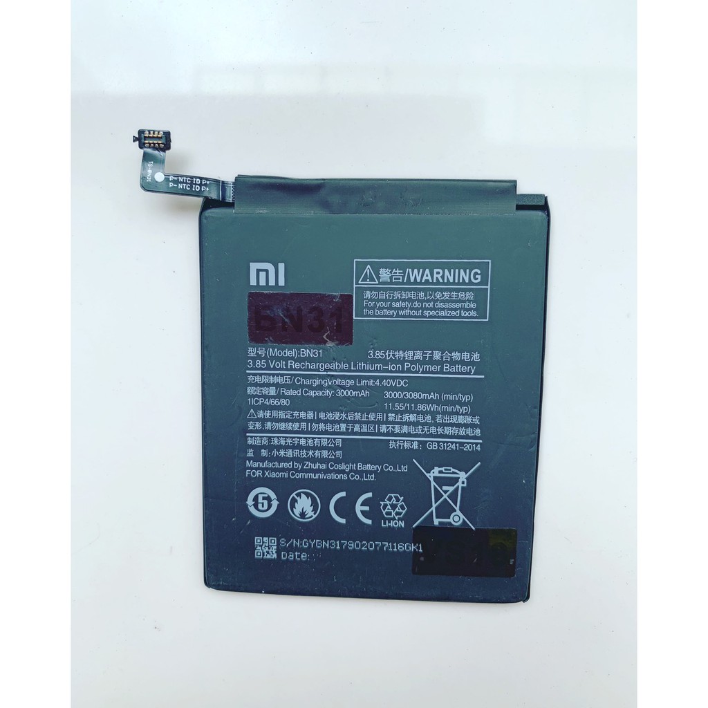 Baterai HP XiaoMi Redmi Note 5A BN31 OEM |  Batre Batrai Batrai Xiao Mi BN 31 Handphone