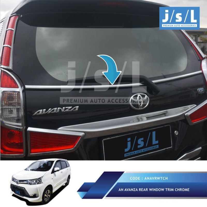 Grand All New Avanza List Kaca Belakang JSL/Rear Window Trim Chrome