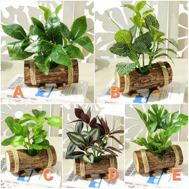Pot tanaman hias dekorasi daun palsu/ tanaman hias daun