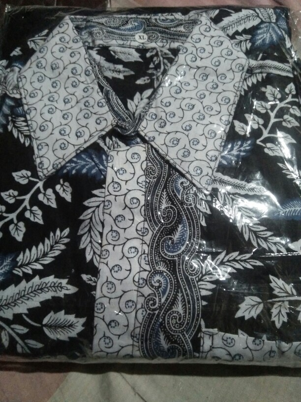 Sarimbit Gamis Couple Longdress Pesta Couple 065 Maura Couple - Sania Ruffle Batik Couple Ori Ndoro