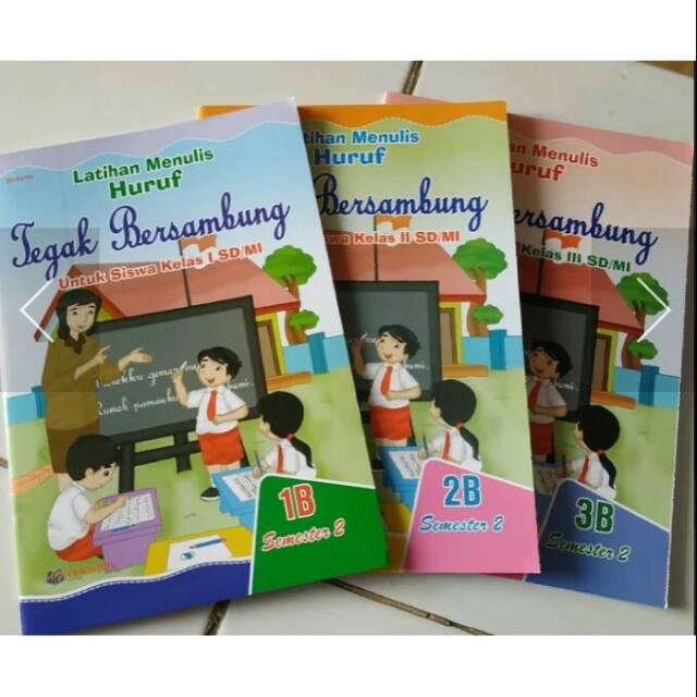 Harga satuan Buku latiha menulis huruf tegak bersambung kelas 123 semester 2