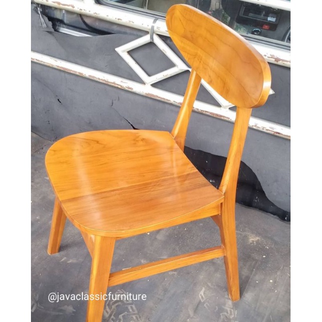 KURSI MAKAN ROPAN JOK JATI / KURSI CAFE BAR RESTO MINIMALIS MURAH MENTAH FINISHING NATURAL JEPARA-2