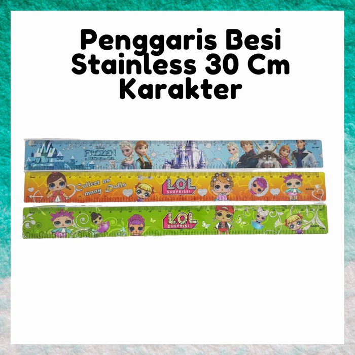 

Penggaris Besi Stainless 30 Cm Karakter