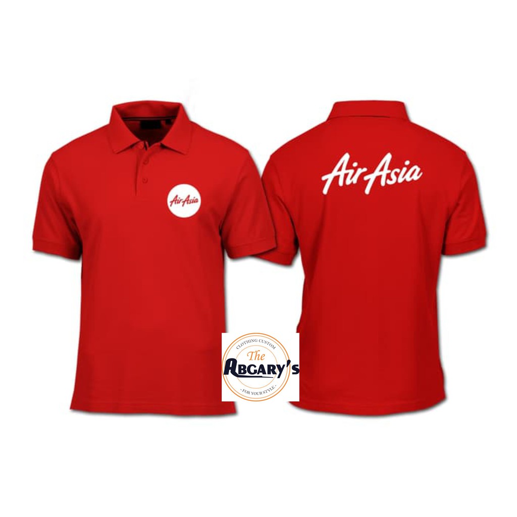 Jual POLOSHIRT MASKAPAI AIR ASIA / POLO AIR ASIA / KAOS POLO AIR ASIA