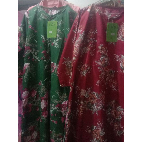 gamis jumbo motif bunga