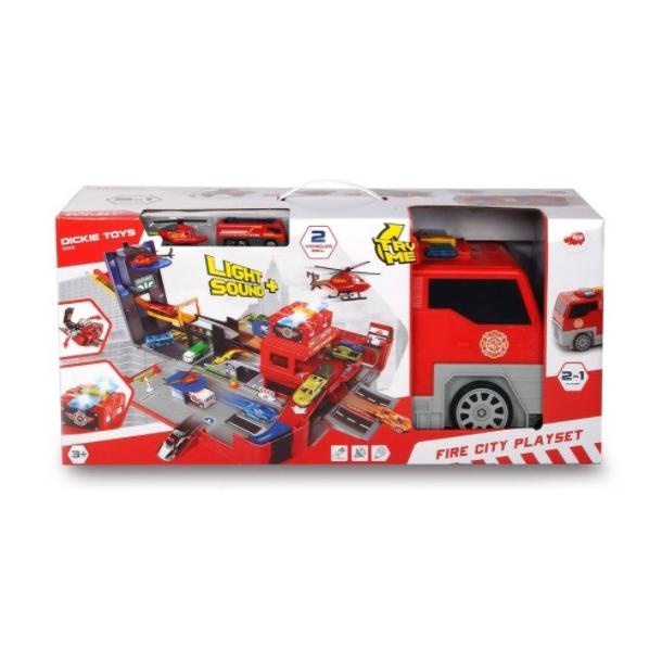 Dickie Toys Fire City Playset Mainan Truck Playset Original ---Termurah---
