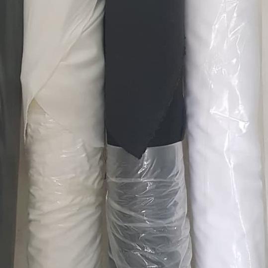 ♟ kain Lem tricot /waver/kufner trikot Jas blazer tebal .harga permeter ➴