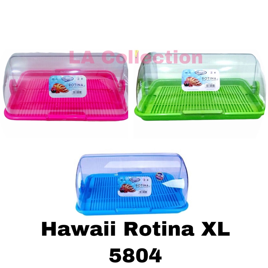 Jual Tempat Roti Kue Hawaii Rotina Xl Besar 5804 Pastry Box Shopee Indonesia 9413