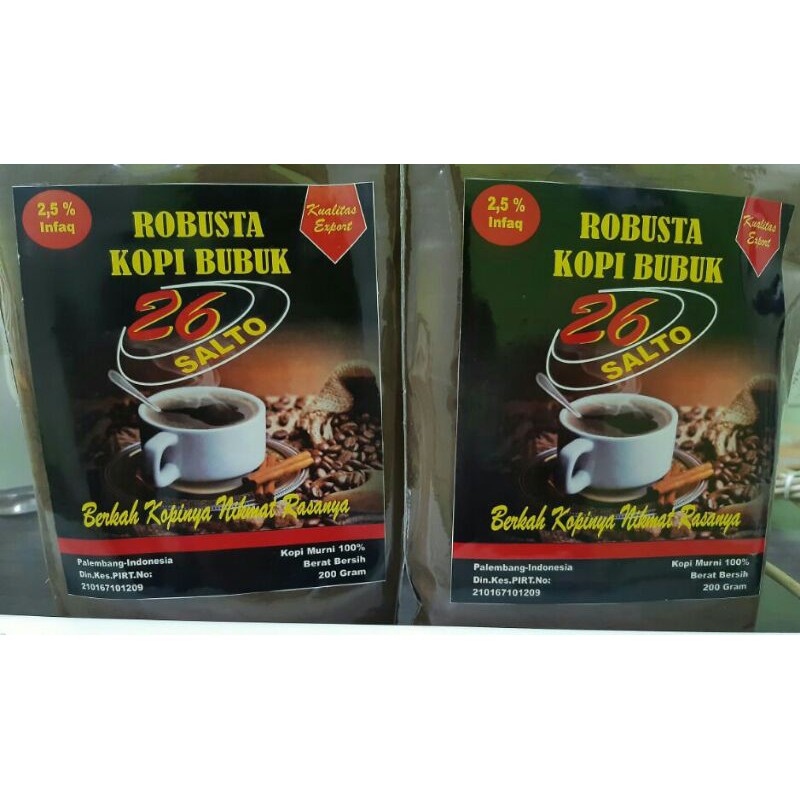 

Kopi Bubuk Semendo Robusta Asli Palembang sumatera selatan