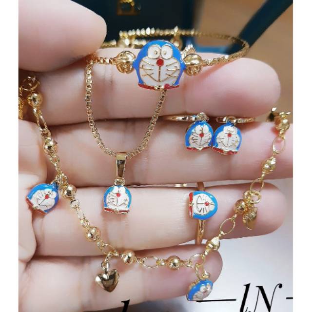 Xuping set perhiasan anak lapis emas 18k 2907h