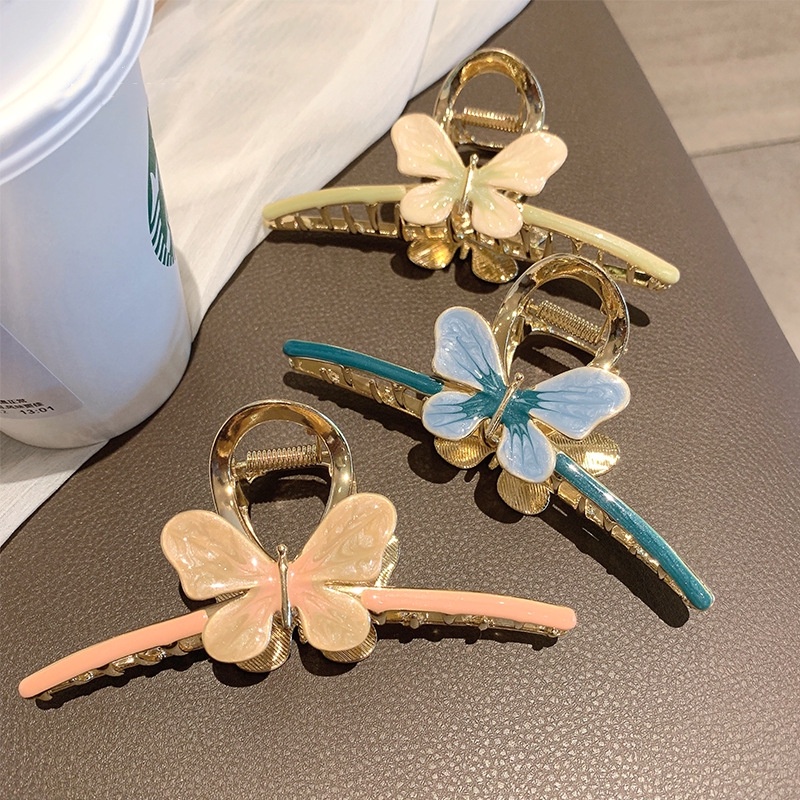 Jepit Rambut Model Kupukupu Bahan Metal Untuk Wanita 2022