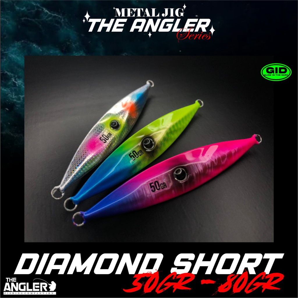 Metal Jig Diamond Short 80gram The Angler Series