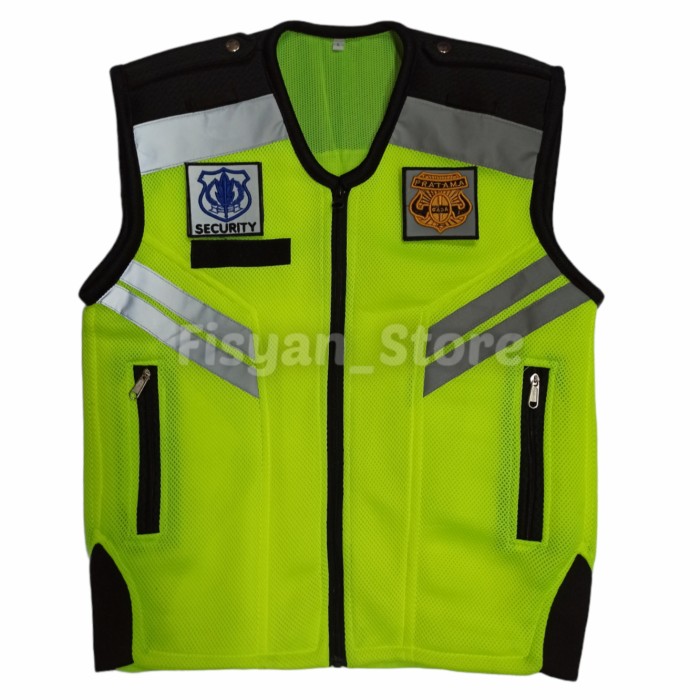 Rompi Security | Rompi Satpam | Rompi Polisi Double Mesh Terbaru