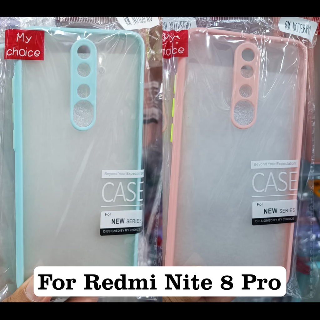 Case Xiaomi Redmi Note 8 Pro Soft Case Bumper Warna Bahan Silikon Warna Mint Matte For Redmi Note 8 Pro Case Dove