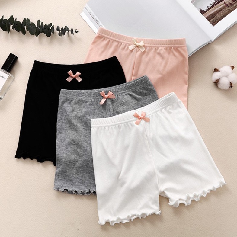  Celana  Legging Pendek Bahan  Katun  Elastis untuk Anak 