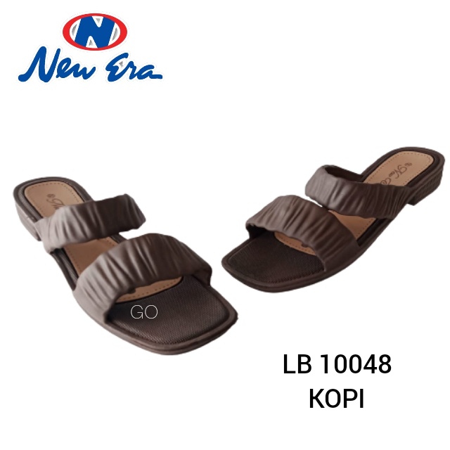 sogo NEW ERA LB 10048 Sandal Wanita Kerut Dua Sandal Slop Wanita Karet Sandal Wanita Casual Ban Dua Kekinian