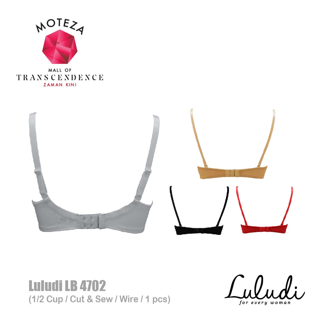 Luludi Missy Bra - LB 4702 - Half Cup - Cut &amp; Sew - Wire / Kawat