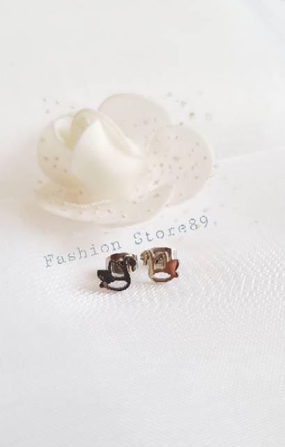 Anting tusuk angsa import titanium antikarat