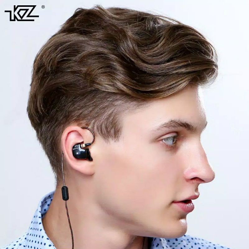 KZ ATR earphone 1DD HIFI BASS music telfon sport headset mic Knowledge Zenith original