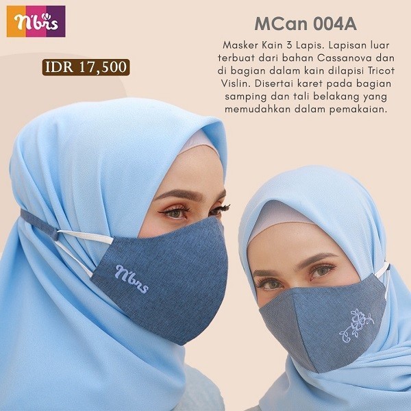 MASKER NIBRAS MCAN 004A HIJAB