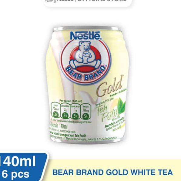 

BEST SELLER!!! Bear Brand Milk White Tea Minuman Siap Minum 140ml - 6 Pcs