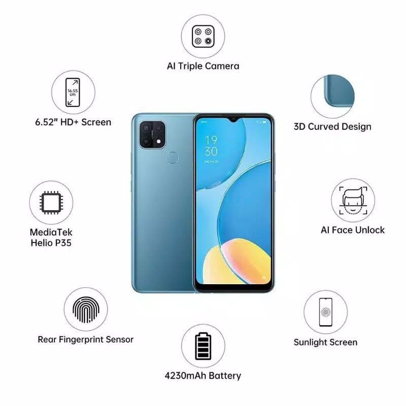 OPPO A15 RAM 3/32 GB | OPPO A 15 RAM 2/32 GB GARANSI RESMI OPPO INDONESIA