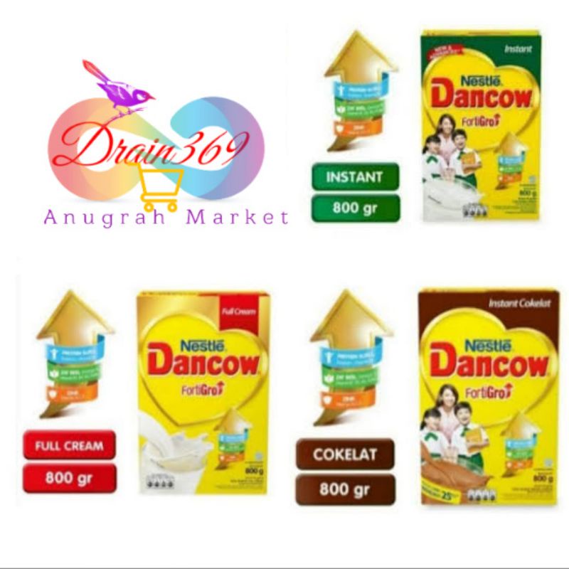 

DANCOW FORTIGRO INSTAN COKLAT, INSTAN, FULL CREAM 800gr