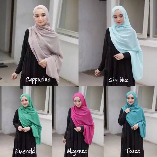 HIJAB DAILY PASHMINA kerudung jilbab simple Sabyan Diamond Murah